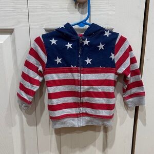 OshKosh B'gosh Red and Blue Star Striped Hoodie
